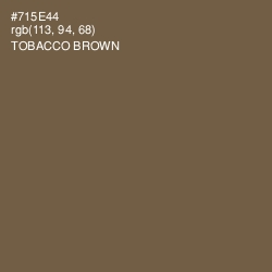#715E44 - Tobacco Brown Color Image